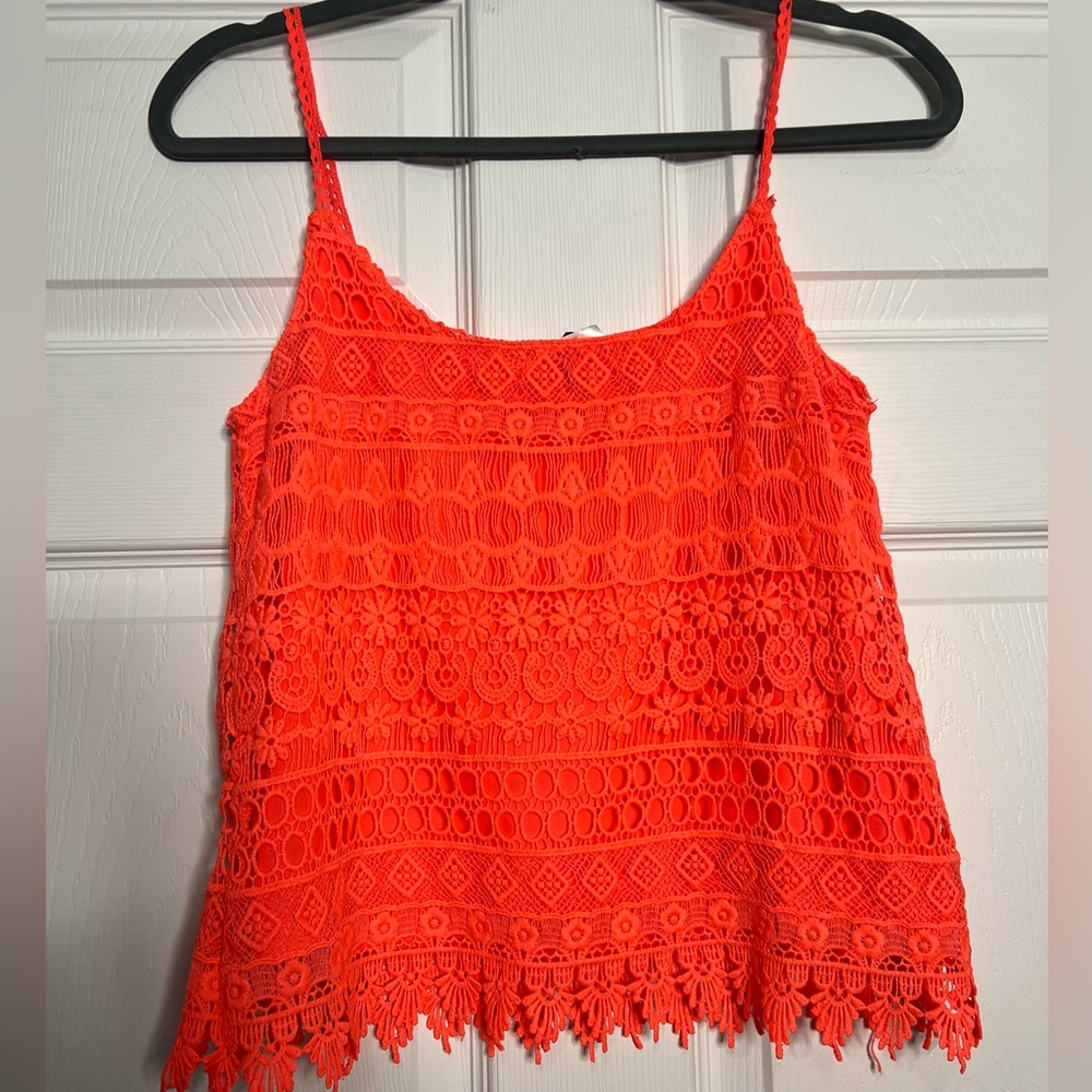 H&M Neon Coral Tank Top